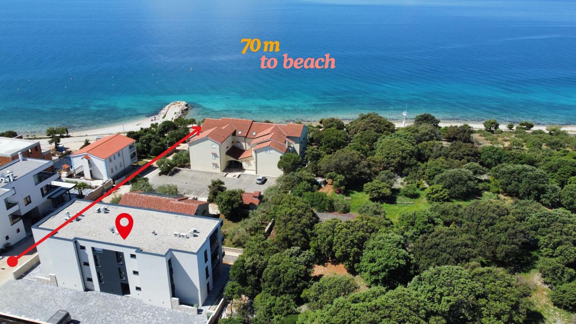 Apartment Lili Rose Mandre - Exclusive Apartments With Sea View, Just Steps From Beach